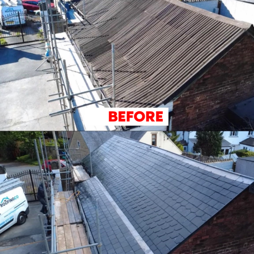 roofing before and after